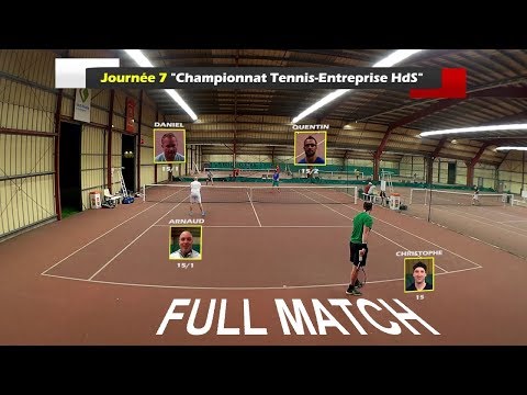 Chris(15) + Arnaud(15/1) vs Daniel(15/1) + Quentin(15/2) - Match corpo - 18/04/2018