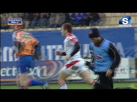Paddy Jackson Penalty levels the score Zebre v Ulster 30th Nov 2013