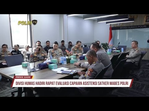 DIVISI HUMAS POLRI IKUTI RAPAT EVALUASI CAPAIAN ASISTENSI SATKER MABES POLRI