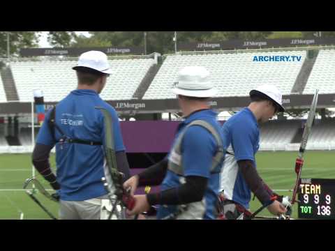 France v Finland – recurve men’s team 1st round | London 2012 Olympic Test Event