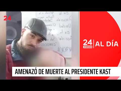 Detienen a sujeto por graves amenazas de muerte a Pdte. Kast y Ministro Quiroz | 24 Horas TVN Chile