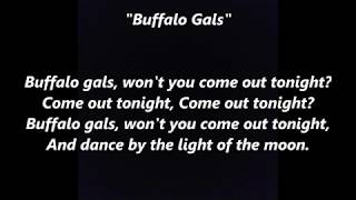 Buffalo Gals words lyrics best top popular favorite trending sing along song songs