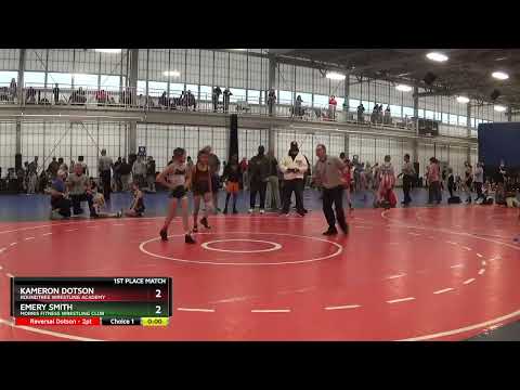 85 Lbs 1st Place Match - Kameron Dotson, Roundtree Wrestling Academy Vs Emery Smith, Morris Fitnes