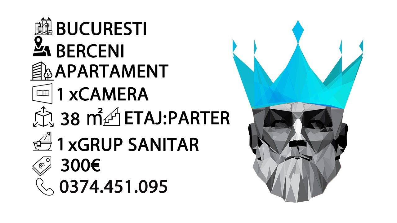 Tur video Garsoniera | Berceni | Centrala | Prima Inchiriere | Bloc Nou