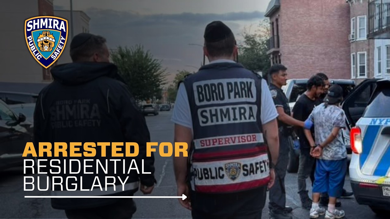 Burglars Break In, Boro Park Shmira Tracks Suspects Down & NYPD Arrests Them
