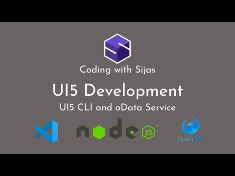 13. UI5 CLI & oData Service | UI5 Development | Visual Studio Code | Coding with Sijas