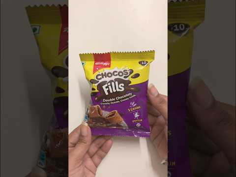 #chocos #fills #kelloggs #chocolaty #crunchy #outside #creamy #inside #protein #cereal #shorts