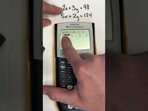 Calculator Hack for Systems of Equations with TI-84 Plus to pass the Algebra Regents #algebra