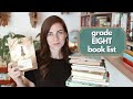 📘 GRADE 8 BOOK LIST 📘 middle grade & YA books I'm recommending my 8th grader read in our homeschool