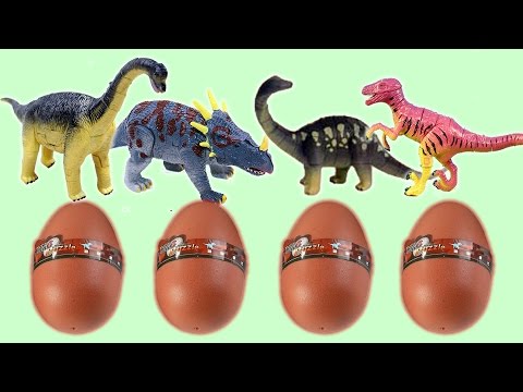 Dinosaurs 3D Puzzles Animals Eggs Surprise Toys - Styracosaurus Stegosaurus Velociraptor
