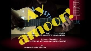 Como tocar Ay Amor de Fernando Delgadillo tutorial guitarra