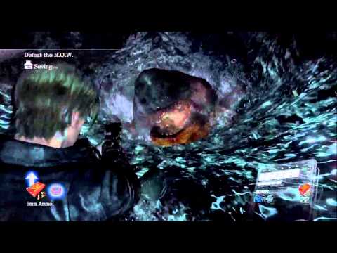 Resident Evil 6 Co-op BLIND w/ Brockcold (Leon) Part 19 - When Mutant Sharks Attack
