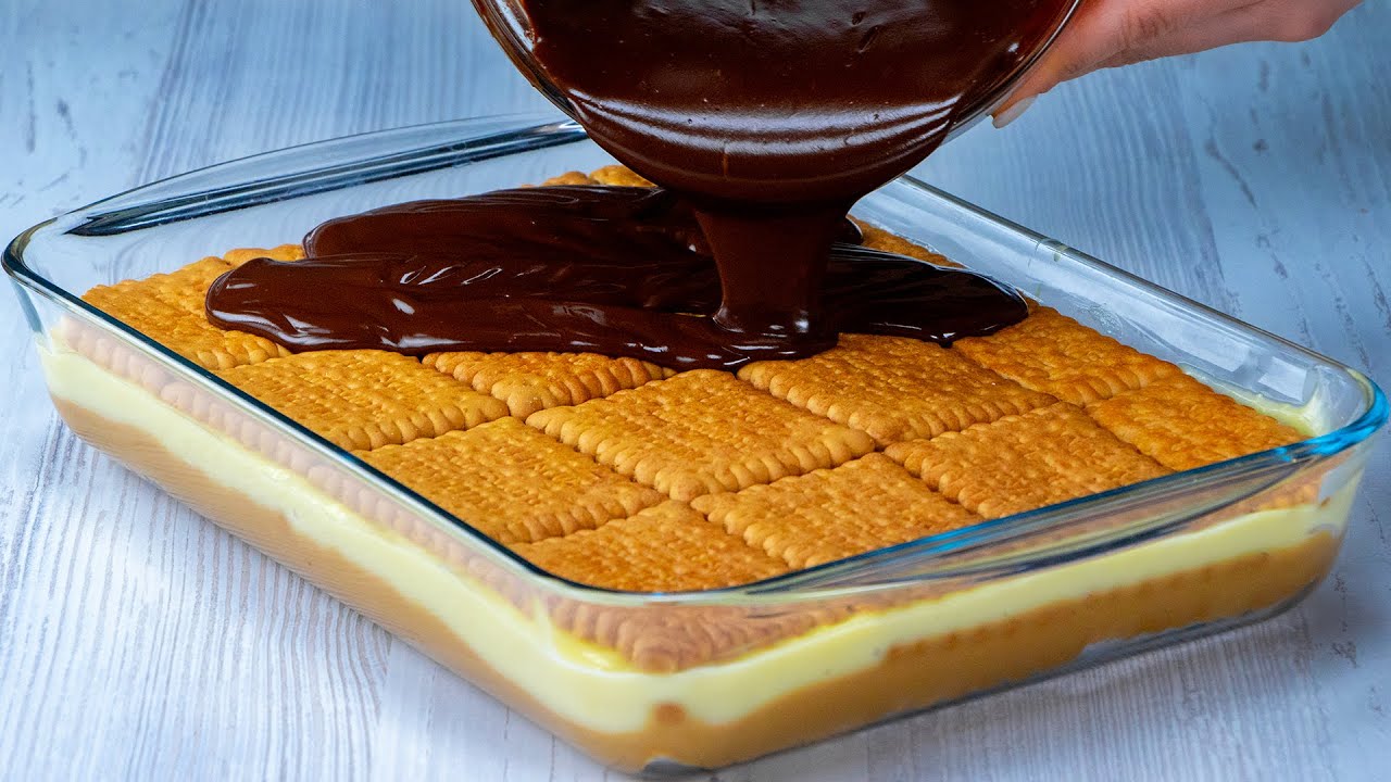 2 tipi di crema, biscotti economici e la torta twix è pronta!