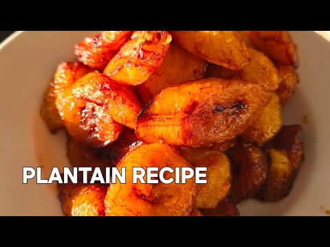 How to fry plantains Recipe en peel plantains/ LJ