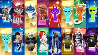 🔥Super Mega Batll🔥Paw Patrol - Marshal - Baby Shark - Sprunki - Rayder - Kung Fu Panda - Angela