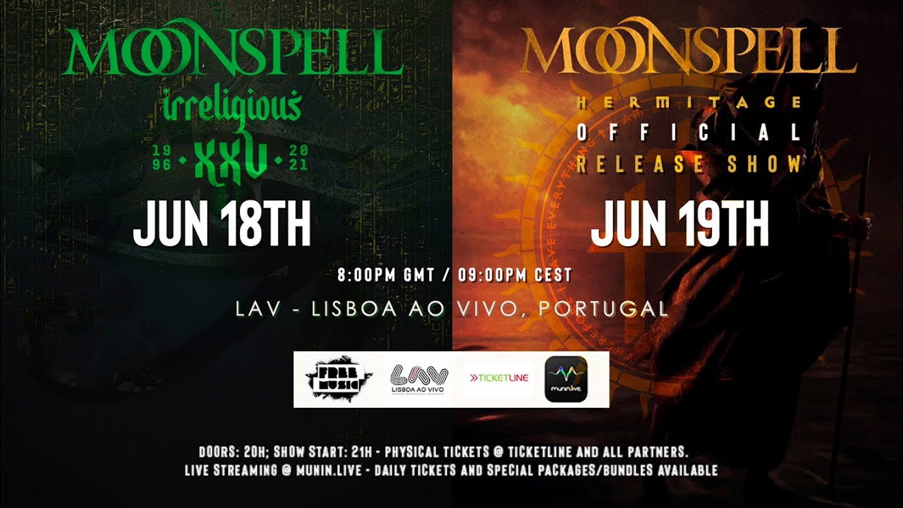 Moonspell: Official Hermitage Launch Show Trailer Thumbnail