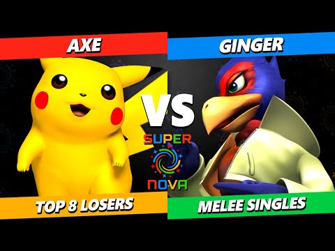 Supernova 2025 TOP 8 - Axe (Pikachu) Vs. Ginger (Falco) Smash Melee Tournament
