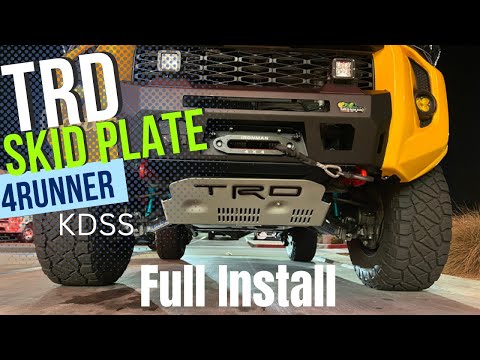 Toyota TRD Skid Plate Install for 5th Gen Runner w/ KDSS | Cartrimhome