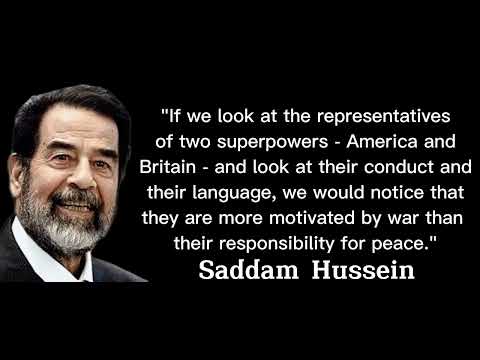 Saddam Hussein Quotes