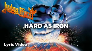 JUDAS PRIEST - Hard as Iron (Lyric Video)