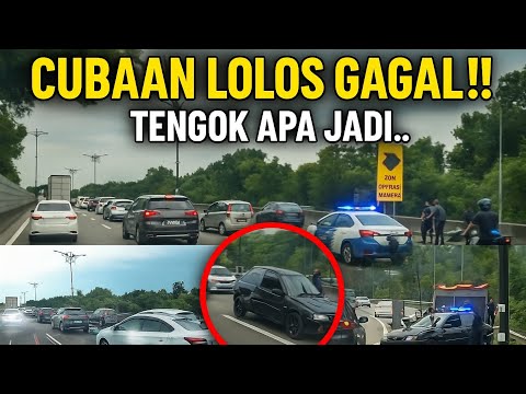 AKSI KEJAR MENGEJAR SATRIA DENGAN POLIS  DI LEBUHRAYA EDL, JOHOR BAHRU BERAKHIR TRAGEDI