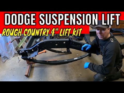 Rough Country 4 Inch Leaf Spring Install: 1980 Dodge W200