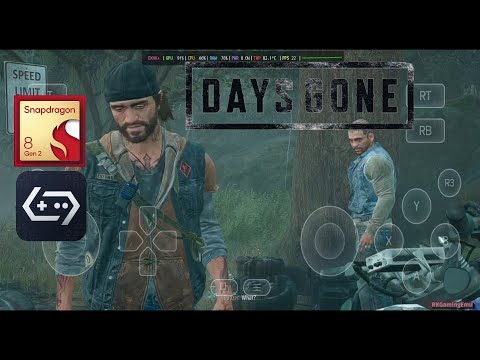 GameHub v5.3.4 — геймплей Days Gone (эмулятор Windows) на Android | SD 8 GEN 2