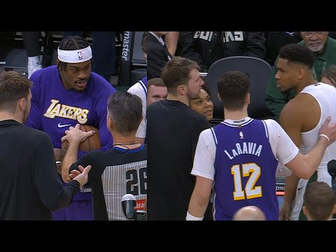 Giannis steals ball and gives it to Lakers after ref wouldn't for Thiero's first points