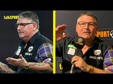 Gary Anderson REACTS to his win over Michael van Gerwen at the PDC World Championships