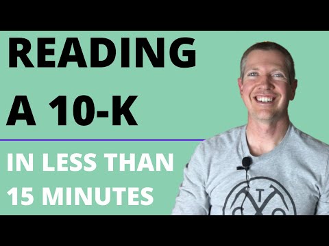HOW TO READ A 10-K (ANNUAL REPORT) IN LESS THAN 15 MINUTES FOR BEGINNERS [2022]