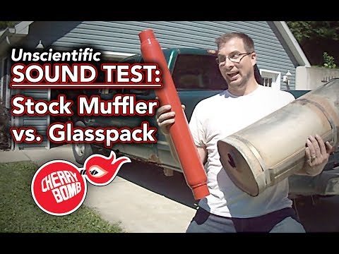 Cherry Bomb® Sound Test - Stock Muffler vs. Glasspack - 5.3L Silverado