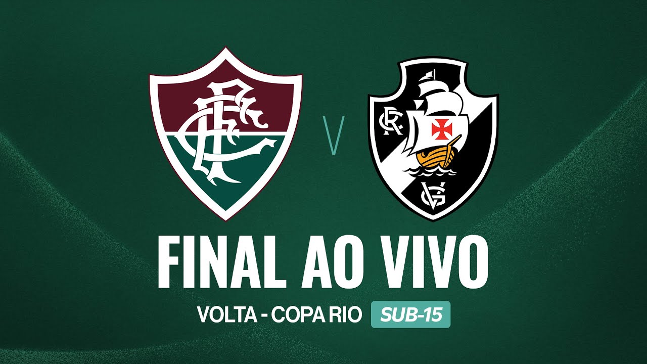 AO VIVO COM IMAGENS - FLUMINENSE X VASCO  | COPA RIO SUB-15 | FINAL | VOLTA