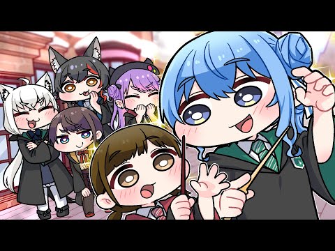 【手描き】見知らぬ子にも優しく呪文を教える星街すいせい【こまいぬ/切り抜き/Hololive】