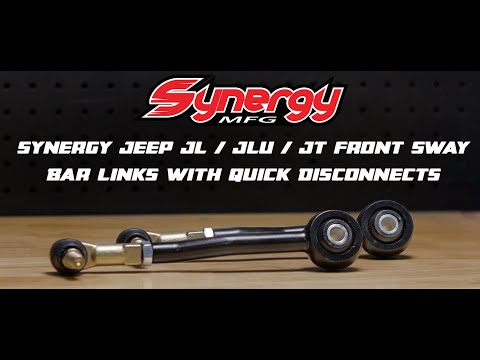 Synergy Jeep JL/JLU/JT Front Sway Bar Links With Quick Disconnects