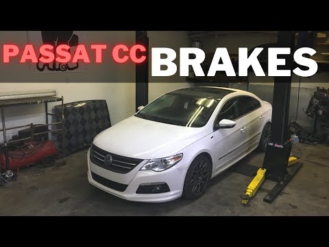 VOLKSWAGEN PASSAT CC FRONT BRAKE REPLACEMENT DIY