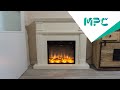 MPC Camino Caldera Elektrischer Standkamin 1500W Cremeweiß video