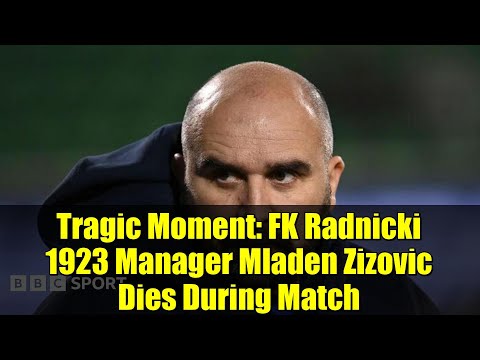 Tragic Moment: FK Radnicki 1923 Manager Mladen Zizovic Dies During Match | Serbian SuperLiga Shock