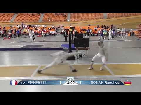 European Championships 2023 SMS - L32 - Maxime Pianfetti FRA v Raoul Bonah GER