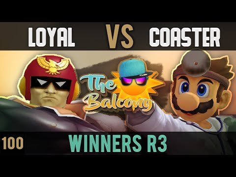 Melee @ the Balcony 100 - Winners R3 ft. Loyal (Falcon) VS Coaster (Dr. Mario)