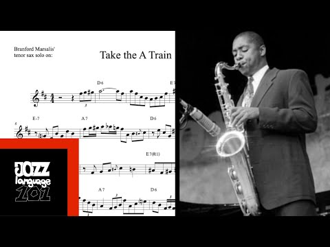 Branford Marsalis' tenor sax solo TRANSCRIPTION on 'Take the A Train' (Bb)