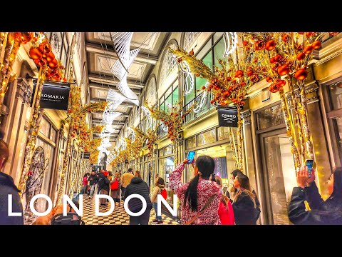 London Winter Walk ✨ Christmas & New Year ✨ Walking the Bustling Streets of Central London [4K HDR]