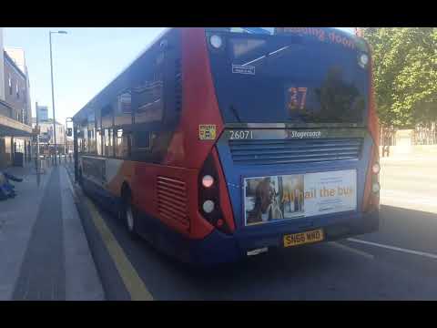 ( On loan ) Stagecoach North East ADL Enviro 200mmc 26071 (SN66WWD) 37 Middlesbrough to North Tees H