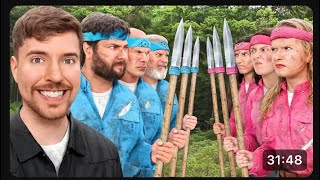 Men Vs Women Survive The Wilderness For $500,00 || Mr. Beast New Video ||