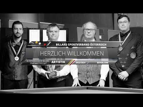 ÖSTM Billard Artistik 2023/24 - Halbfinale - Markus Schuster gg. Patrick Butora