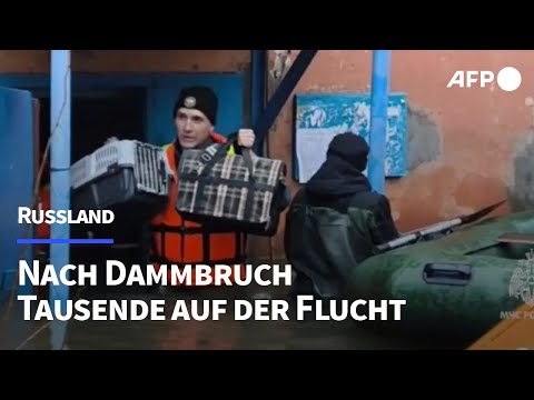 Dammbruch in Orsk: Tausende auf der Flucht | AFP
