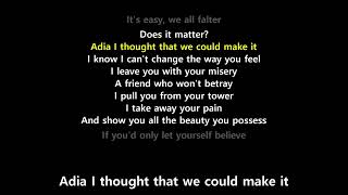 Adia (Lyrics) - Sarah McLachlan