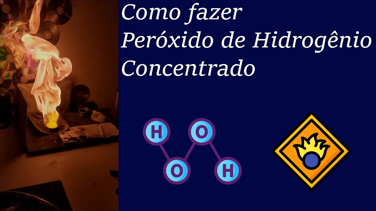 Como fazer peróxido de hidrogênio concentrado H2O2 (90%)