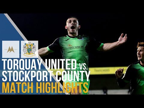 Torquay United Vs Stockport County - Match Highlights - 30.11.2019