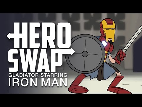 Gladiator Starring Iron Man - Hero Swap Video