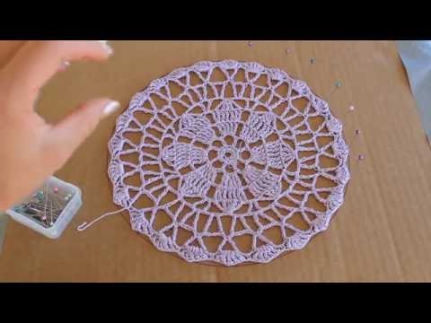 How To Block A Crochet Doily